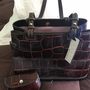 Dooney & Bourke Double Strap Tassel Bag